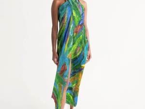 Swim Cover Up Green Tulip Collection