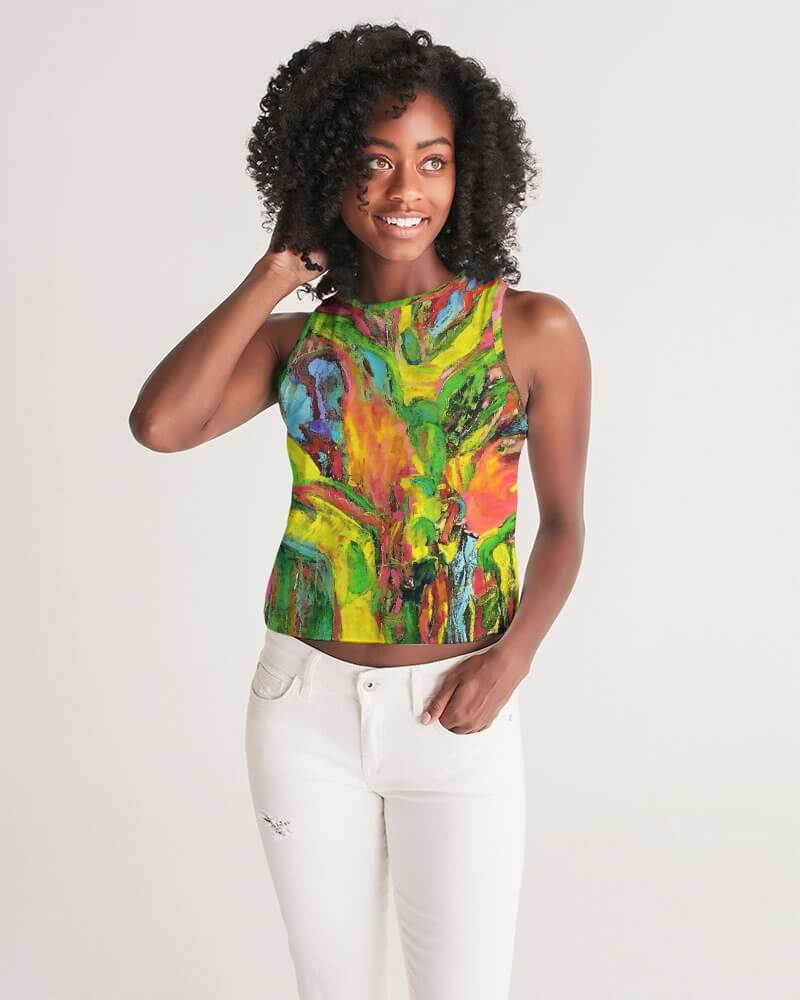 Women's Cropped Tank African Tree Collection
