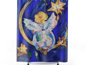 Shower Curtain Angel Star Collection
