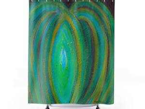 Shower Curtains Palm Tree Hearts Collection