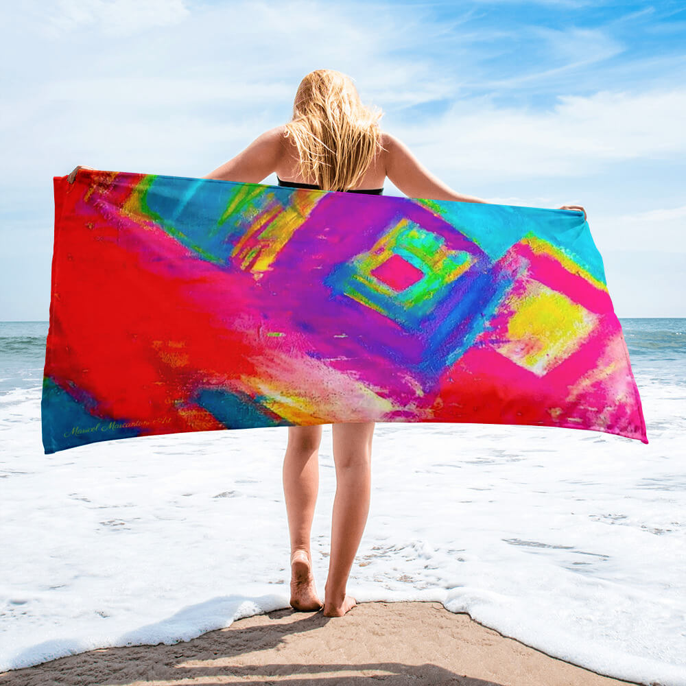 Beach Towel Pink Explosion Collection