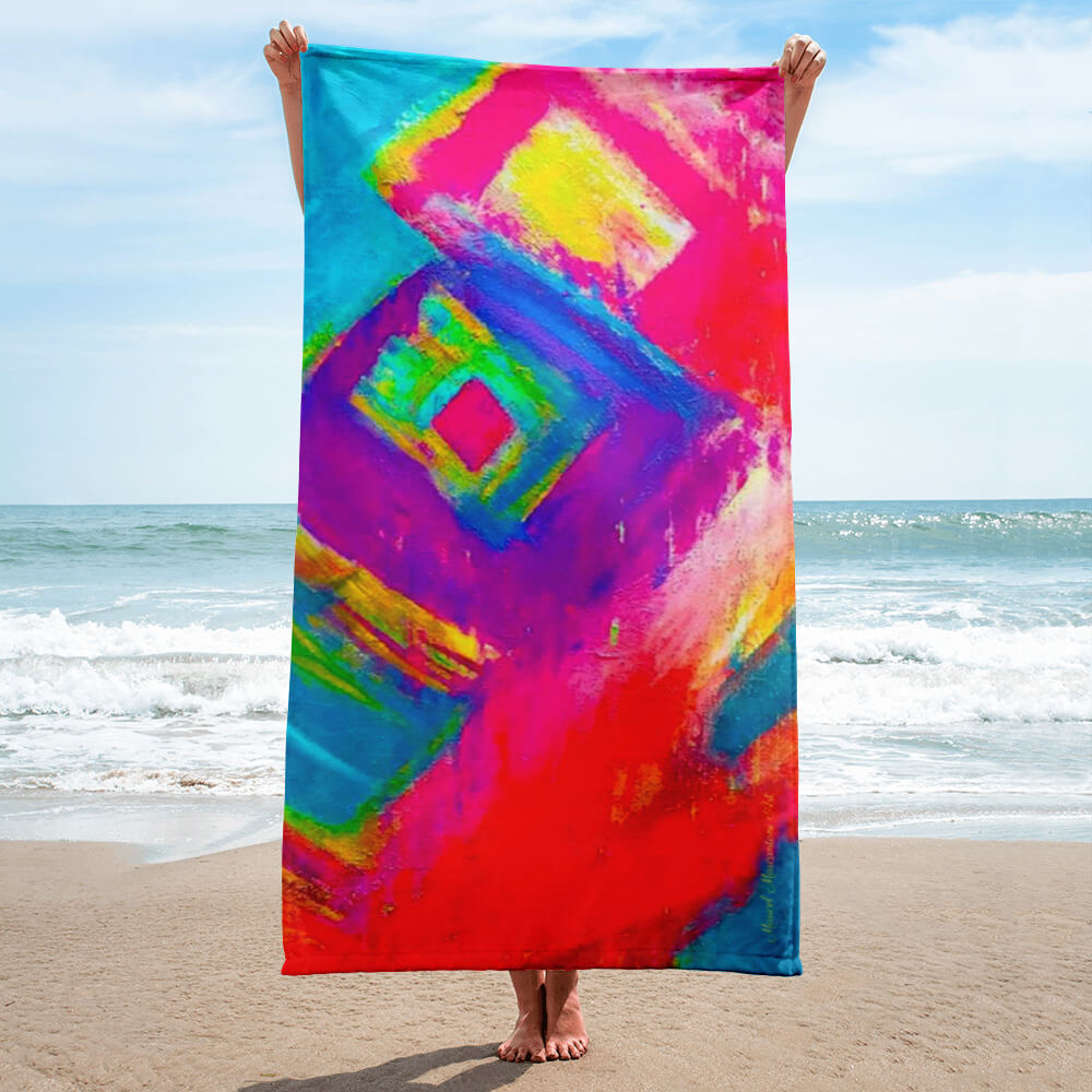 Beach Towel Pink Explosion Collection