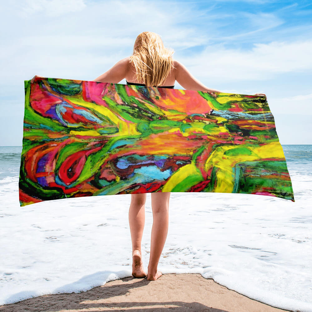 Beach Towel African Tree Collection