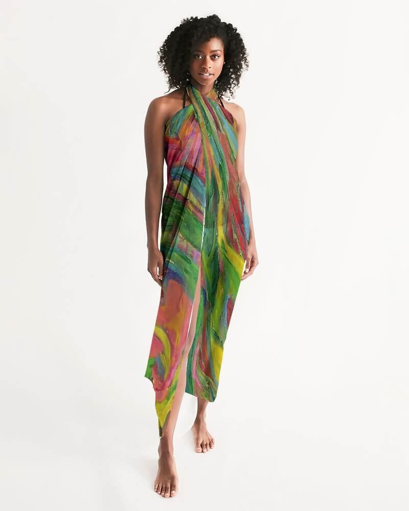 Swim Cover Up Pink African Tree Collection