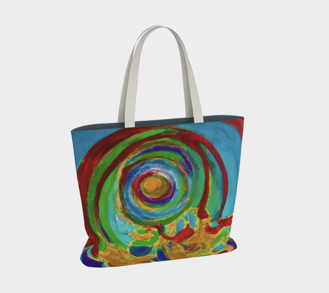 Large Tote Bag Turtle Surf Collection