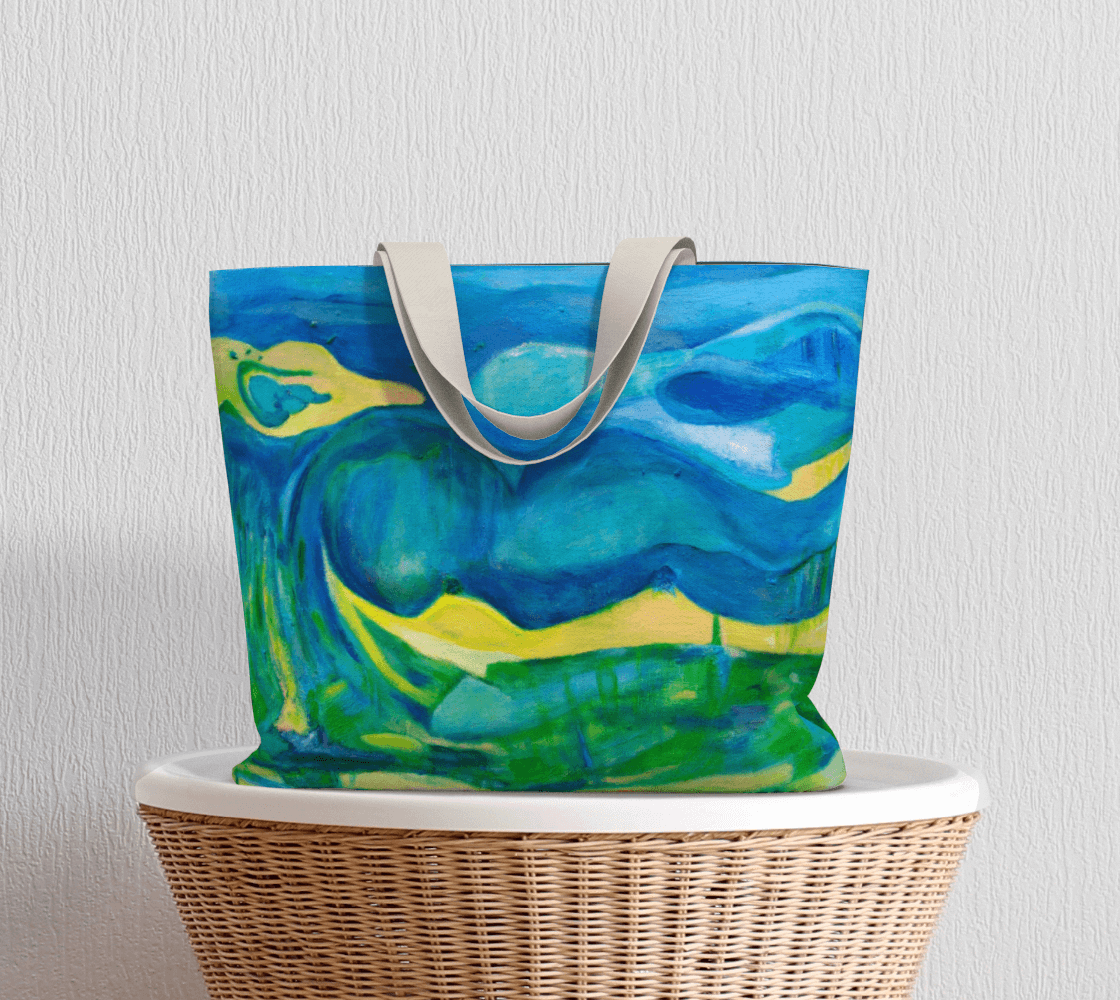 Large Tote Bag Under The Sea Collection
