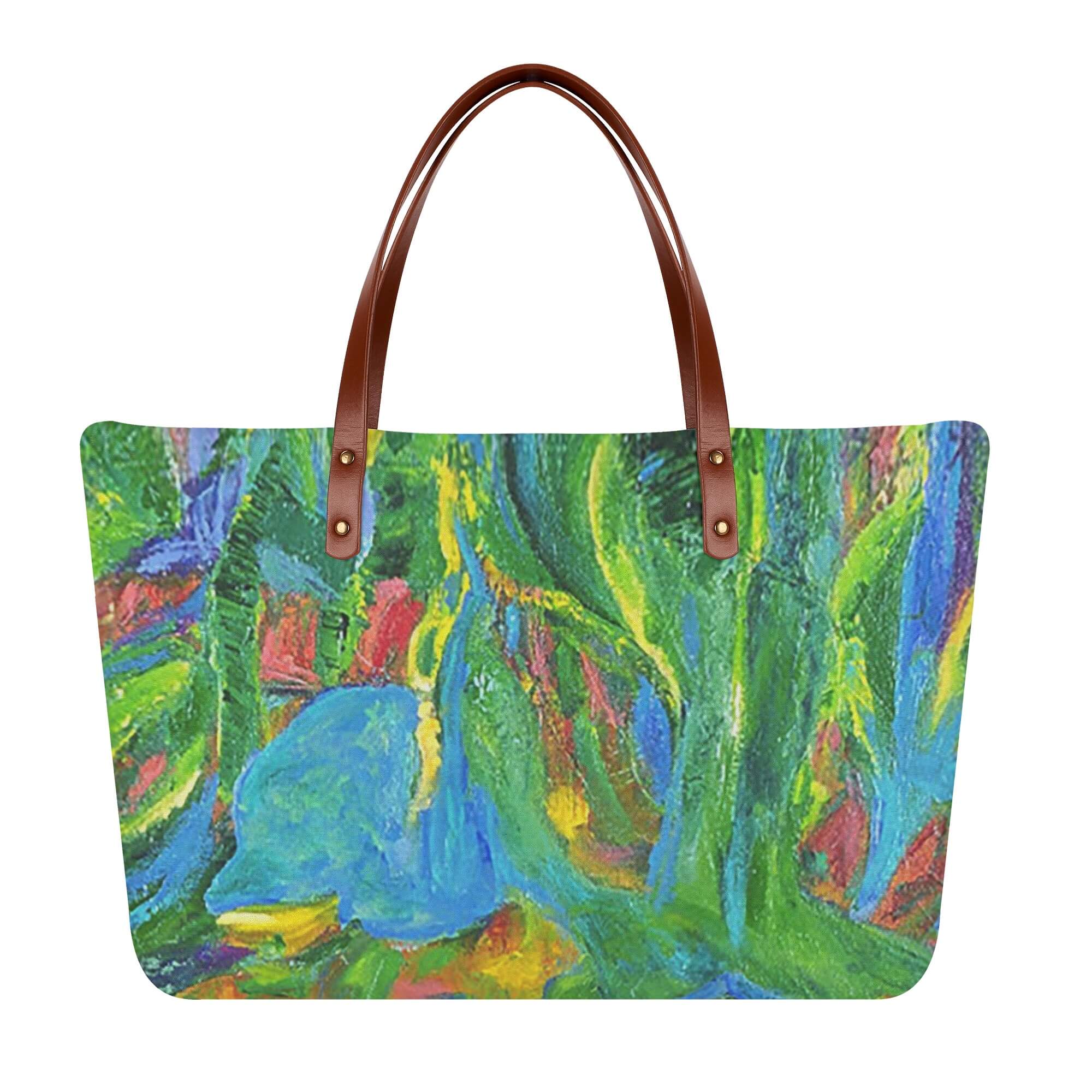 Women’s Tote Bag Green Tulip Collection
