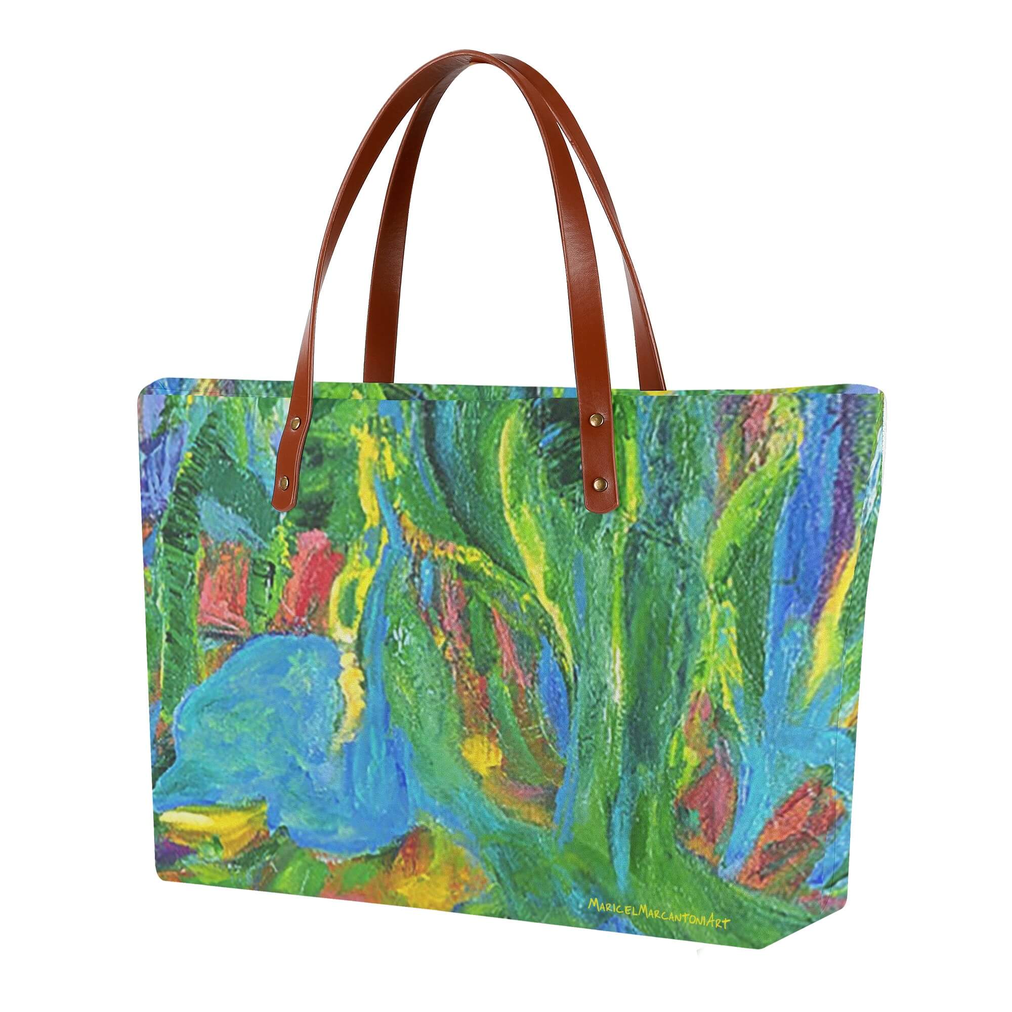 Women’s Tote Bag Green Tulip Collection