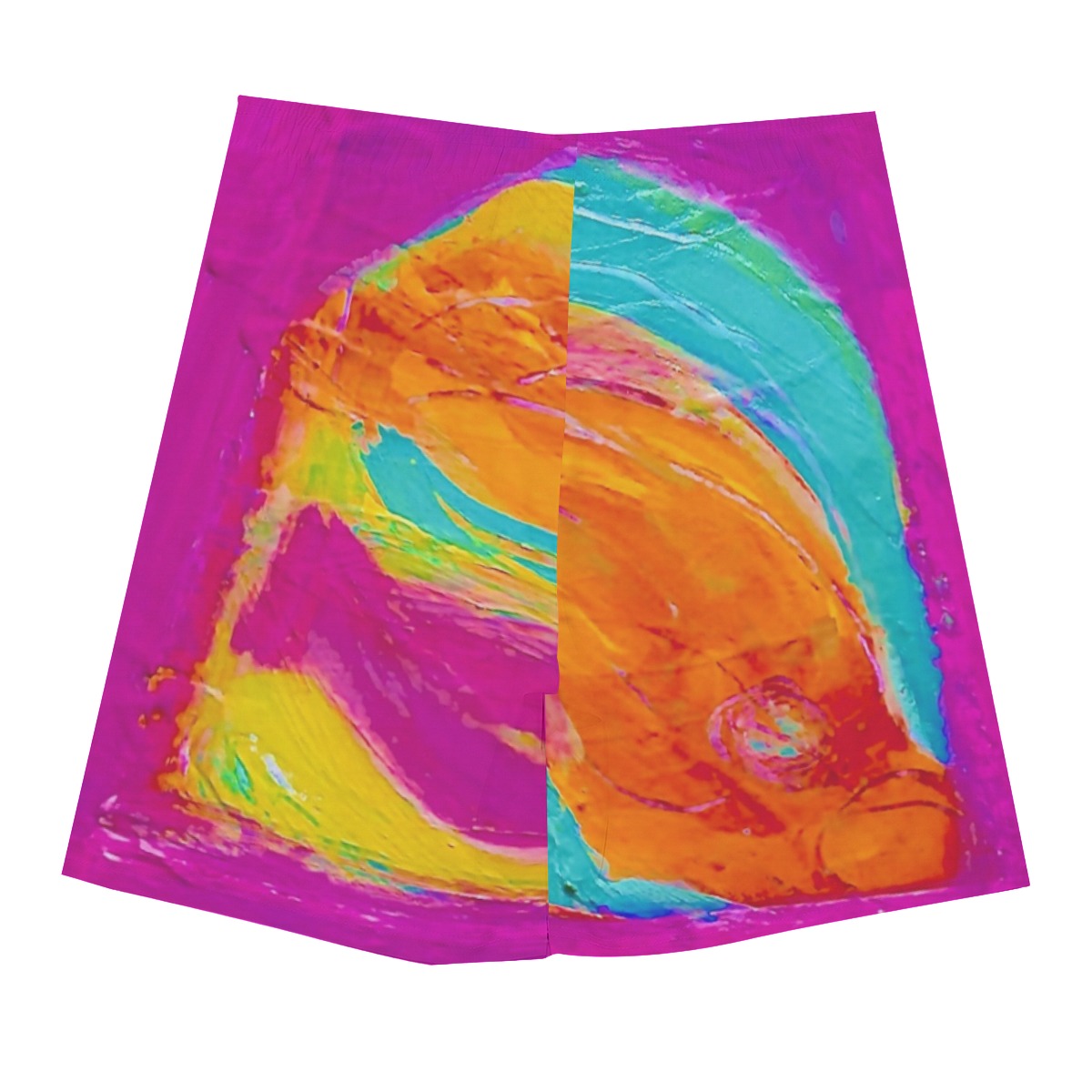 Men’s Beach Shorts With Elastic Waist Pink Fish Collection