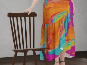 Women's Wrap Skirt Pink Fish Collection