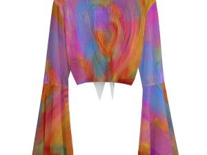 Women’s Mesh Top with Bell Sleeves Mandala Collection