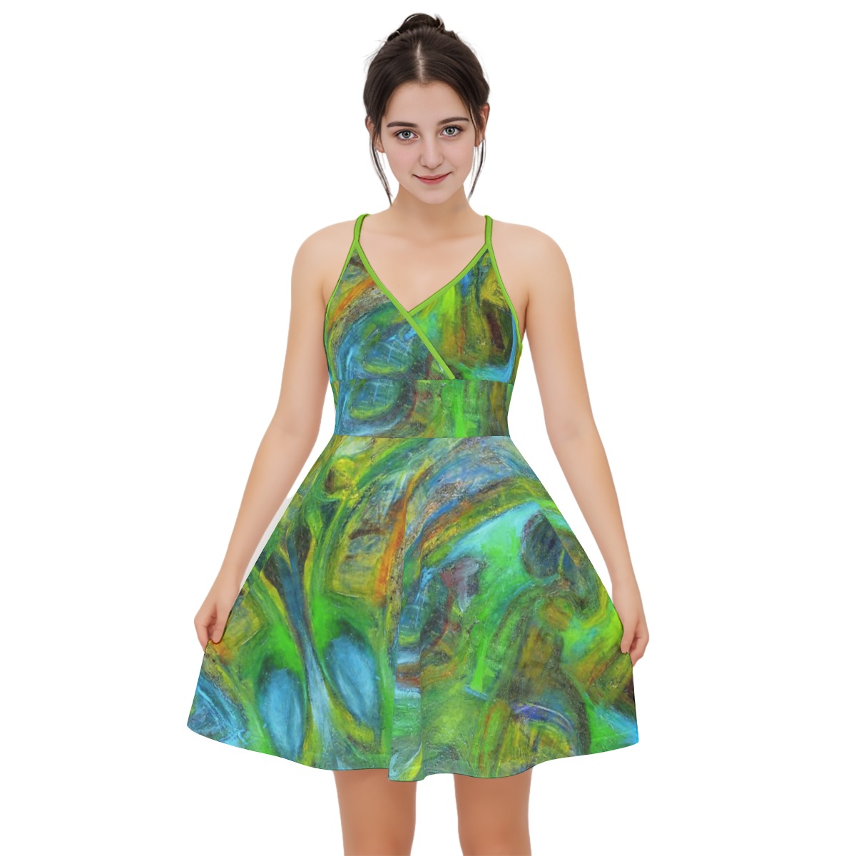 Women‘s Cross Cami Dress Coconut Tree Collection
