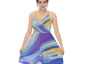 Women‘s Cross Cami Dress Blue Skies Collection