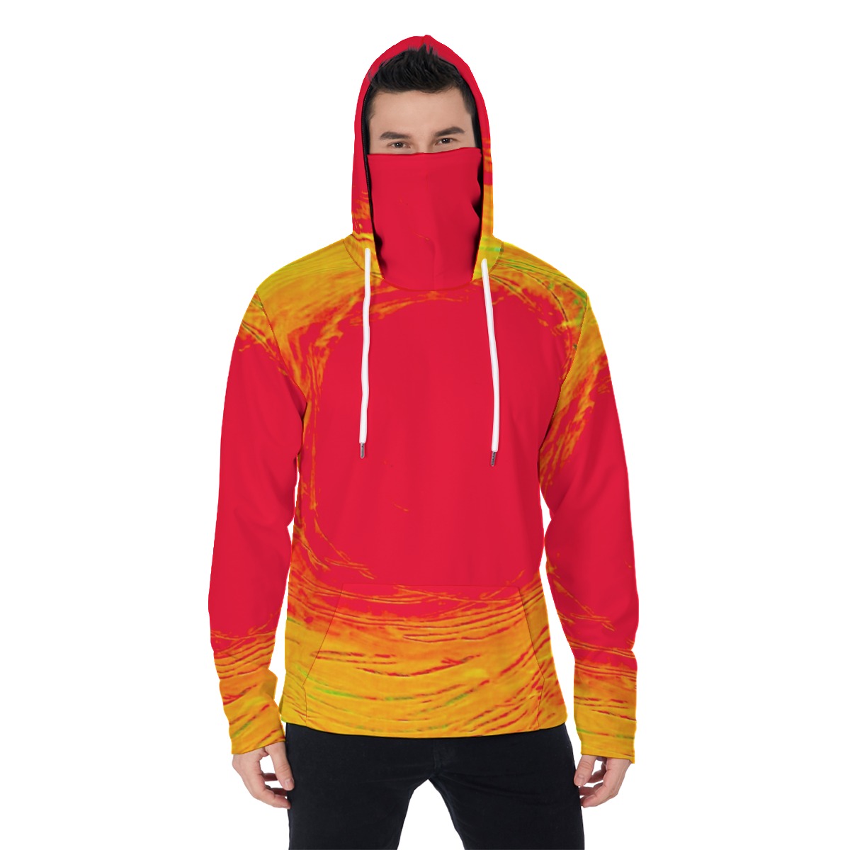 Men’s Heavy Fleece Hoodie With Mask The Sun Collection