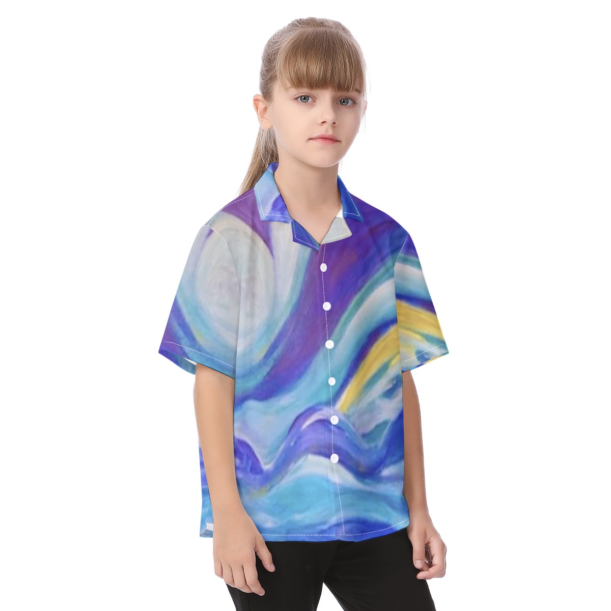 Kid’s Hawaiian Vacation Shirt Blue Skies Collection