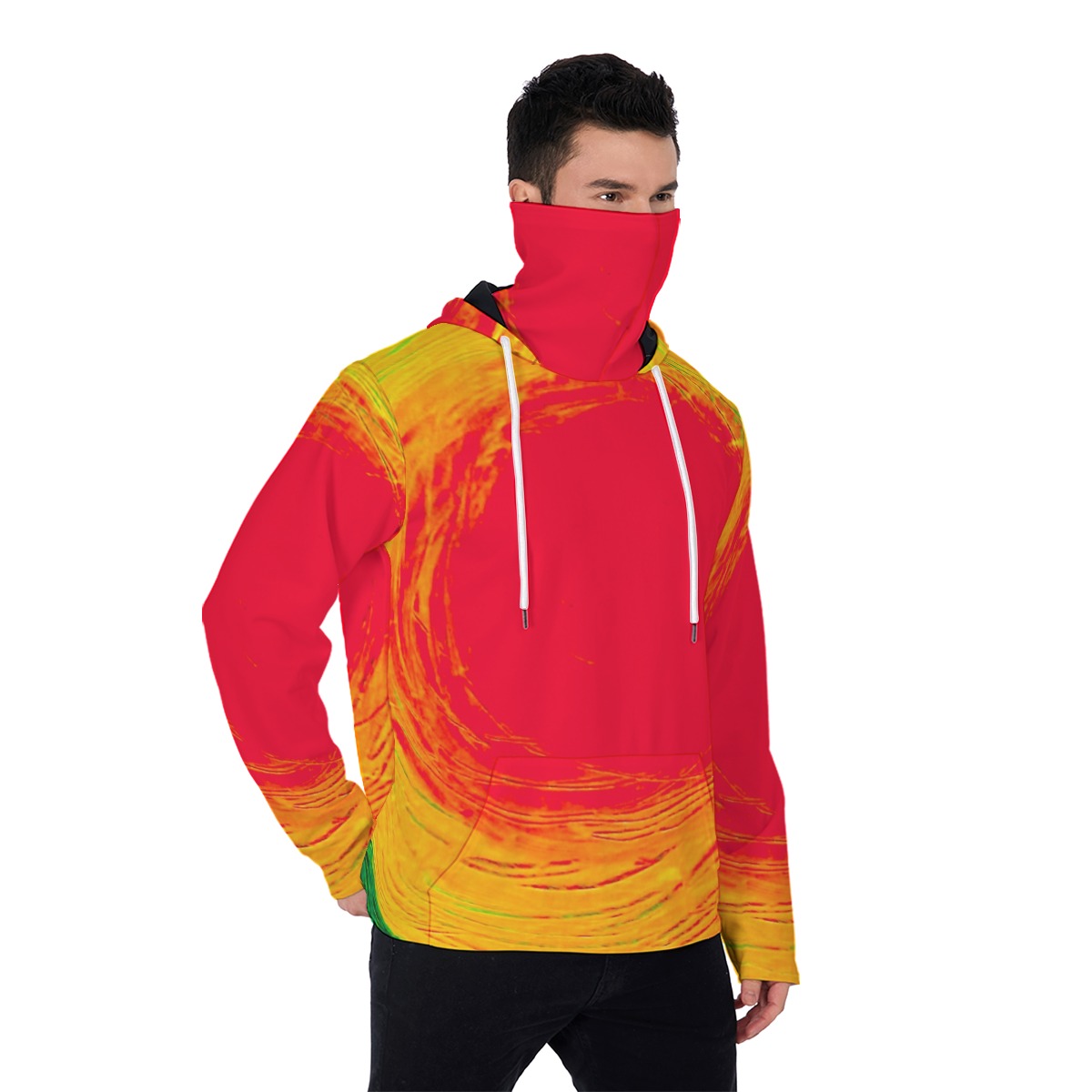 Men’s Heavy Fleece Hoodie With Mask The Sun Collection