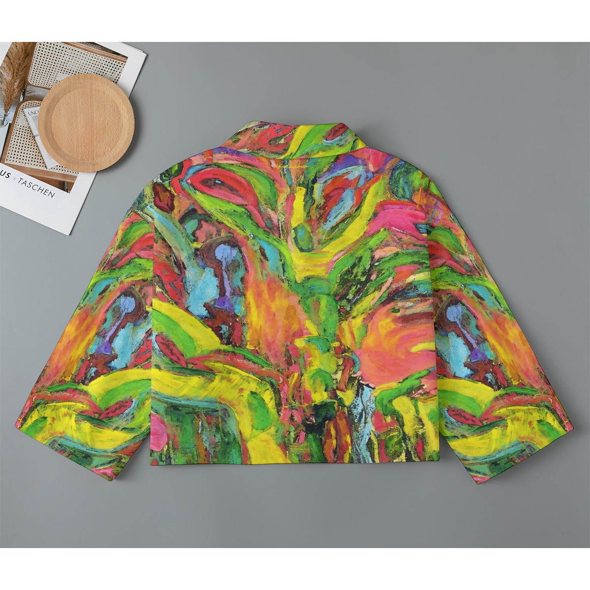 Women’s Cropped Jacket Cotton African Tree Collection