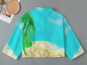Women's Cropped Jacket Cotton The Beach Collection