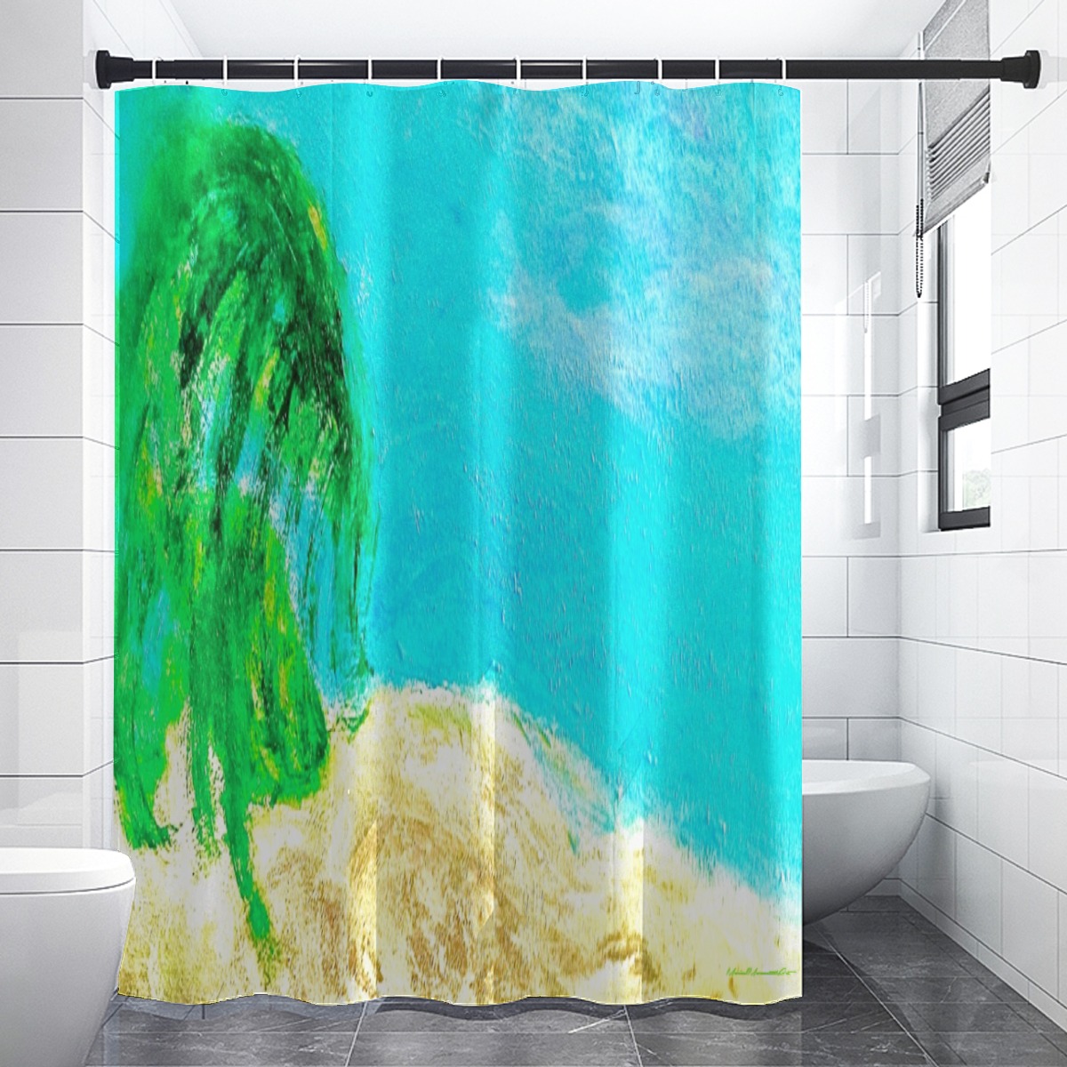 Shower Curtain 90 (gsm) The Beach Collection