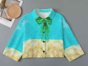 Women's Cropped Jacket Cotton The Beach Collection